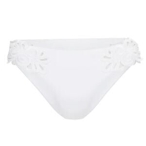 Agent Provocateur Cilla Chic Embroidered Cut out White Bikini Brief US 8